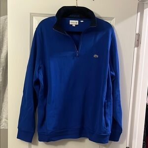 Lacoste Blue Zip Up Sweater